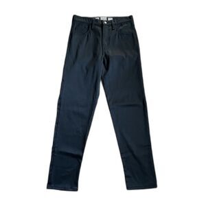 TODD OLDHAM Black Waxed Nylon Jeans Pants Women's Size 6